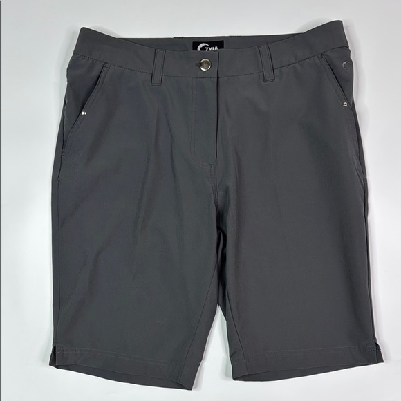 Zyia Active Gray Clubhouse Shorts Size Large - Picture 1 of 7